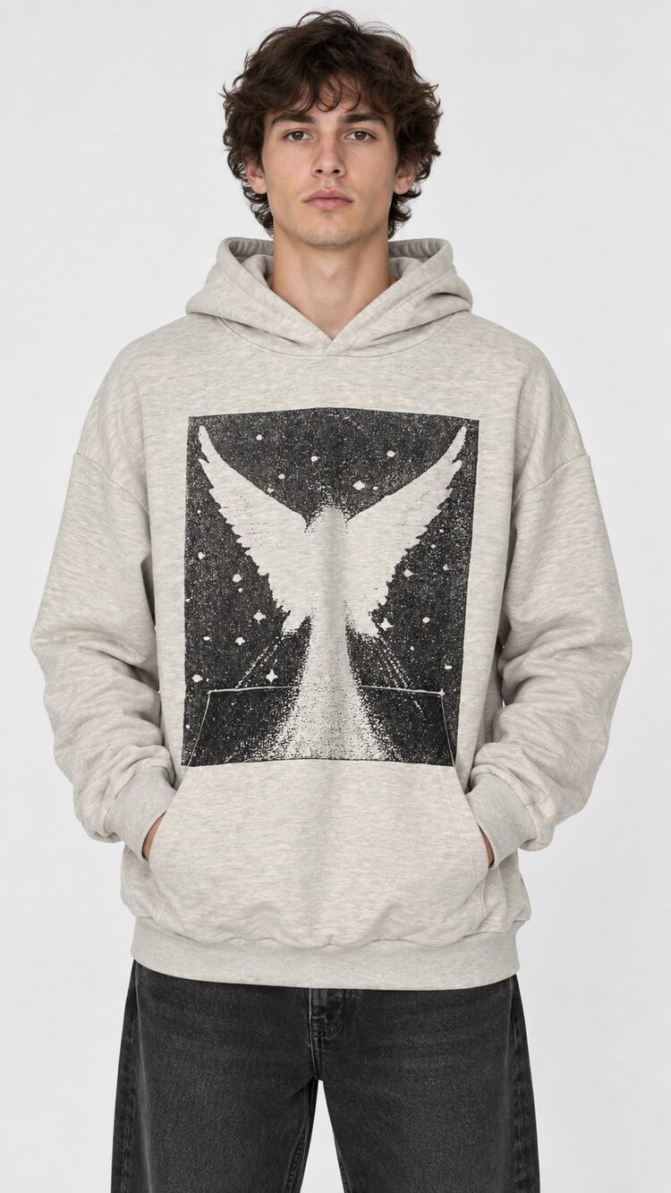 Online Ceramics God Wins Off White Heather Hoodie Unisex Size XL New Pullover